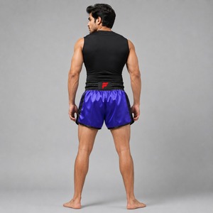 Shorts de Muay Thai haut de gamme avec design flexible, tissu respirant et excellente durabilité pour l'entraînement quotidien - Product Image 2