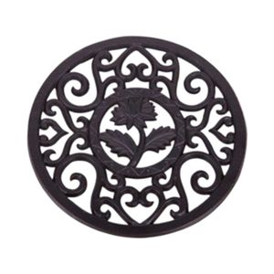 Salvamanteles Cuadrado de Aluminio con Diseño de Árbol para Mesa de Comedor, Protección Contra el Calor de Sartenes y Ollas, Salvamanteles de Metal con Acabado Antiguo - Product Image 6