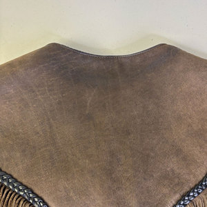 Gilet de cowboy classique en daim de haute qualité, veste en cuir respirante pour l'hiver, service OEM, gilet en cuir personnalisable - Product Image 3