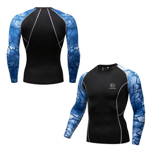 Diseña tus propias camisetas de compresión para hombre, camiseta de compresión ligera y transpirable con logotipo personalizado de alta calidad para hombre - Product Image 6