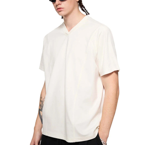 245 Gsm <b>Drop</b> Shoulder Men's 100% Cotton Acid Wash T-shirt Custom Logo Regular Fit O-Neck Short Sleeve Street Style Anti-shrink - Product Image 2