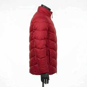 Women's <b>Quilted</b> Jacket Solid Color Stand Collar Full Sleeve Zipper Closure Winter Warm Polyester <b>Wadding</b> Regular Length - Product Image 2