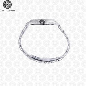 Charm_Jewells Women's Luxury Stainless Steel <b>Watch</b> 38mm Round Case Analog Quartz Sapphire Crystal Dial Folding Clasp - Product Image 3
