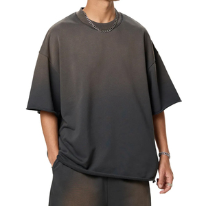 Camiseta de Hombre de Manga Corta, Tejido Oversize, 100% Algodón, Serigrafía en Blanco, Secado Rápido, Corte Regular, Color Sólido, Cuello Redondo - Product Image 5