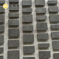 Carreau de mosaïque en marbre gris foncé spécial pour la décoration extérieure de la salle de restaurant de l'appartement