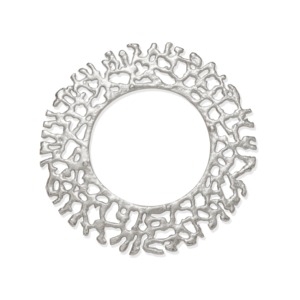 Antique Style Metal Silver <b>Charger</b> Plate For Table Decor And Helps Protect Table <b>Surface</b> From Heat Spills And Scratches - Product Image 6