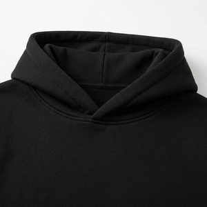 Sweat à capuche noir personnalisé renforcé pour la sécurité en moto en hiver avec doublure en polaire 100% coton de haute qualité en provenance du Pakistan - Product Image 2