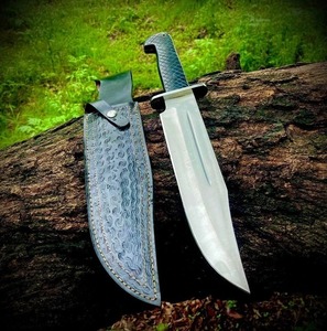 Couteau personnalisé fait main à pointe droite en acier inoxydable de 15 pouces avec manche en bois Micarta et renfort en acier - Product Image 6