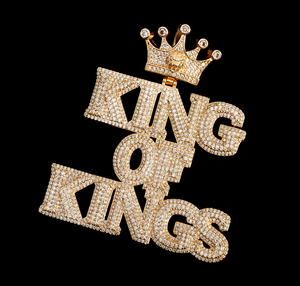 Bijou en or fin le plus vendu : Lettre Moissanite Diamant Hip Hop entièrement sertie, magnifique et élégante, le cadeau idéal pour homme - Product Image 2