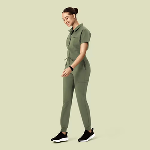 Uniforme y Traje de Enfermería de Poliéster Tejido de Secado Rápido para Enfermeras, Doctores, Personal de Farmacia y Trabajadores de Salones de Belleza - Product Image 6