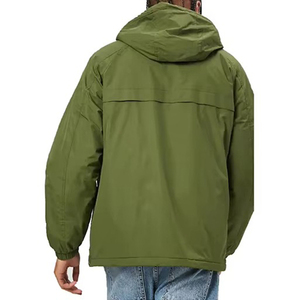 2026 Men's Olive Green Waterproof Zipper Closure Polyester Shell With Pockets Casual Style Regular Fit <b>Coach</b> Jacket For Sale - Product Image 4