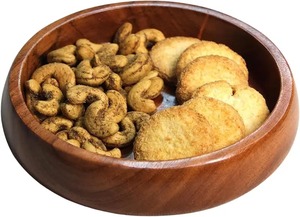 Ensemble de bols en bois d'acacia faits à la main, bols de service en bois naturel pour salade, fruits, soupe, cuisine, salle à manger, usage domestique - Product Image 4