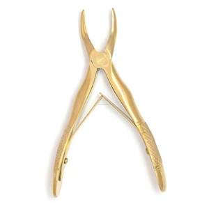 Juego de Pinzas de Extracción Dental Pediátricas Chapadas en Oro, Instrumentos Quirúrgicos de Acero Inoxidable, Proveedor Mayorista - Product Image 3