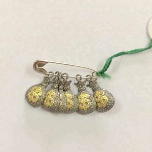 จี้เพชรสัญลักษณ์ดอลลาร์เงินสเตอริ925เสน่ห์จี้เครื่องประดับขายส่งจี้ฮิปฮอปสร้อยคอสัญลักษณ์ดอลลาร์ - Product Image 1