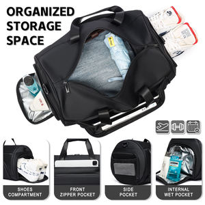 Bolsa de Deporte Impermeable al por Mayor con Logotipo Personalizado, Moderna, Portátil, para Viajes, Gimnasio, con Base Reforzada, Resistente, Tipo Duffel, para Llevar al Hombro - Product Image 4