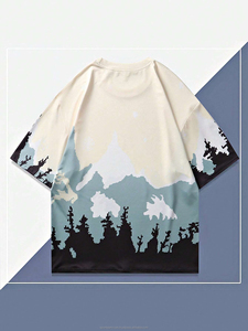 เสื้อยืดแขนปกติผ้าฝ้ายพิมพ์ลายสกรีนผ้าไหมออกแบบได้ตามที่ต้องการสไตล์วินเทจระบายอากาศได้ดี - Product Image 5