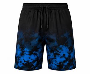 Shorts de bain athlétiques pour hommes à séchage rapide et respirants, taille mi-haute avec cordon de serrage et fermetures éclair, 100 % polyester, pour la plage - Product Image 1