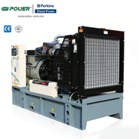 Générateurs diesel silencieux à châssis ouvert pour fabricants de générateurs diesel, 100 kW, 200 kW, 230 V, 400 V, démarrage automatique, démarrage à distance, ATS
