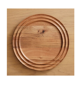 Assiette de présentation en bois artisanale, marron naturel, écologique, de qualité supérieure - Product Image 3