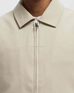 Sudadera con Capucha de Invierno para Hombre, Color Beige, 100% Algodón, con Pedrería, Resistente al Viento, Corte Holgado, Logotipo Personalizado OEM - Product Image 4