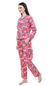 Wholesaler Pajama Floral Cotton <b>PJ</b> <b>Set</b> Pajamas <b>Set</b> Night Wear Soft Cotton Night Suit Gift for Her Bridesmaid <b>PJ's</b> Lounge Wear - Product Image 5