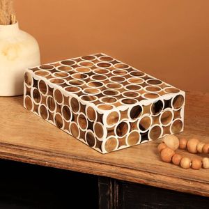 Boîte à bijoux en MDF et résine, artisanale et luxueuse, au design artistique, pour organiser et protéger une collection de bijoux précieux. - Product Image 6