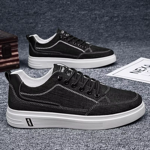 Zapatillas de tela 2025 de otoño transpirables con suela blanda, sin cordones, de trabajo, tejidas, con amortiguación sólida, ligeras e informales - Product Image 2