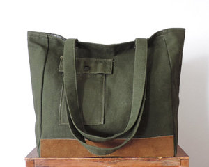Navrit Creation Women Lining Shoulder Tote <b>Bag</b> Market Handbag Red <b>Reusable</b> Shopping <b>Bag</b> Large Model NAV-1004 Wholesale - Product Image 6