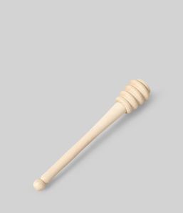 Cuchara de madera de mango largo para servir miel en botellas y utensilios de cocina de madera natural. - Product Image 1