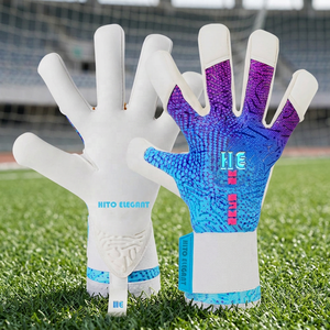 Gants de gardien de but de qualité supérieure, niveau professionnel, néoprène de haute qualité avec sangle élastique en silicone injecté et languette en caoutchouc en forme de T - Product Image 4