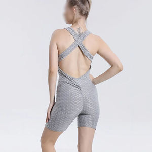 Fashionable High-Waist Women's Casual <b>One</b>-Piece Jumpsuit Knitted Fast Custom Made for Swimming Low MOQ OEM Service - Product Image 3