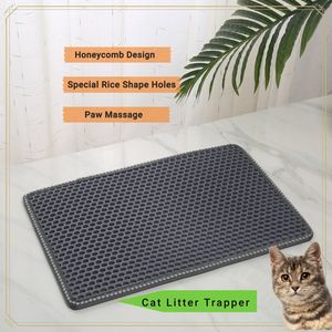 MiLi forma Kitty lettiera stuoia doppio strato 21 \ "X 14 \" impermeabile urina facile da pulire Scratch controllo Scratch Play Design per gatti - Product Image 6