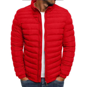 Chaqueta de invierno gruesa y cálida de algodón para hombre, estilo casual con cuello alto y diseño de cabeza de tigre, talla XL, ligera, con cremallera, tipo cárdigan, para la calle. - Product Image 4
