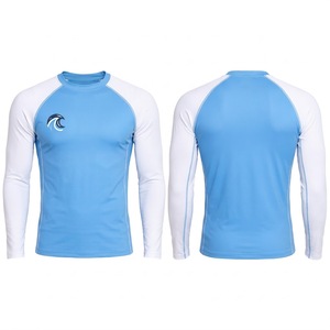 Camiseta Deportiva de Compresión de Manga Larga para Hombre, Cuello Redondo, Corte Ajustado, Protección UV, para Natación - Product Image 5