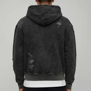 Sudadera con Capucha de Invierno para Hombre, de Alta Calidad, 100% Algodón, Tallas Grandes, Lisa, Teñida, Estampada - Product Image 3