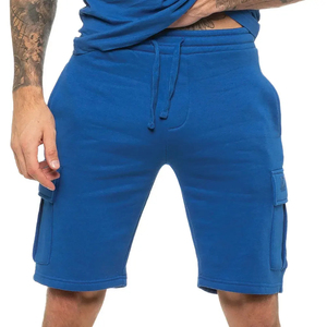 Ensemble de shorts pour hommes de qualité supérieure, respirant, décontracté, motif uni, tissu en polyester et coton tricoté, haute qualité, en vente - Product Image 6