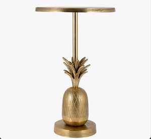 Modern Pineapple <b>Side</b> <b>Table</b> With <b>Gold</b> Finish Decorative Living Room Furniture Tropical Design - Product Image 1