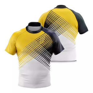 Uniformes de rugby sublimados premium, pedido al por mayor, logotipo personalizado, ropa deportiva transpirable de malla, proveedores globales. - Product Image 6