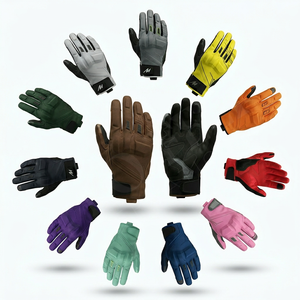 Gants de moto pour hommes, respirants, antidérapants, de protection, pour le sport, le cyclisme, la moto, à doigts entiers, compatibles avec les écrans tactiles - Product Image 1