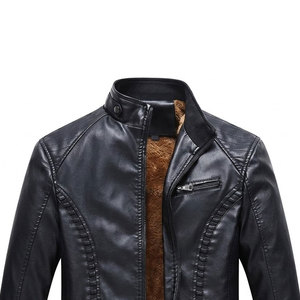 Windproof Regular Sleeve Length <b>Men</b> <b>Leather</b> <b>Jackets</b> Factory Direct Sale OEM Manufactured <b>Men</b> <b>Leather</b> <b>Jackets</b> - Product Image 4