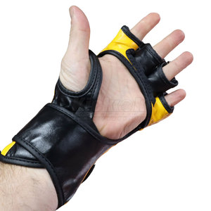 Guantes de MMA Ligeros de Cuero con Costuras Resistentes y Diseño Flexible, Ideales para Entrenamiento de Sparring y Ejercicios en el Gimnasio, Unisex - Product Image 4