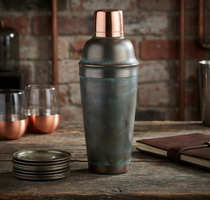 Utensilios de Bar de Primera Calidad, Coctelera de Cobre Color Bronce Hecha a Mano para Hotel y Bar, para Alcohol y Vino - Product Image 1