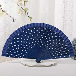 Éventail pliant en bois personnalisé imprimé en espagnol, promotionnel - Product Image 5