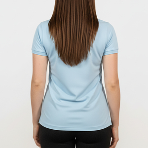 Camiseta Polo para Mujer, 100% Algodón Ecológico, con Logotipo Personalizado OEM/ODM, de Alta Calidad, Transpirable, Informal, para Verano - Product Image 3