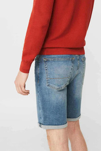 Shorts amples rétro pour homme en coton/polyester respirant délavé, taille mi-haute, avec cordon de serrage, personnalisables avec logo, style streetwear et skateboard - Product Image 3