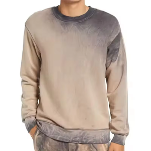 Nouveau design unisexe, sweat-shirt d'hiver délavé à l'acide, col rond, logo personnalisé, coupe oversize, pull tie-dye, streetwear éco-responsable - Product Image 1