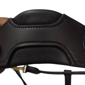Harnais de luxe personnalisable en cuir pour cheval, avec cristaux, embout de nez rembourré, réglable, élégant, durable, premium, pour l'équitation - Product Image 4