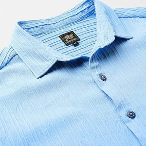 Camisa de manga larga ajustada de lujo para hombre, algodón de alta calidad, informal, Formal para oficina, cuello Polo, talla XL - Product Image 2