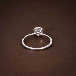 Bague de luxe en diamant, or 18 carats, 1,30 ct, diamant blanc créé en laboratoire, VVS2, certifié IGI, bague vintage pour mariage ou anniversaire - Product Image 2