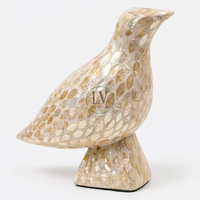 Statue d'oiseau en nacre faite à la main, écologique, style moderne, décoration d'intérieur pour salon, chambre, Pâques, du Vietnam